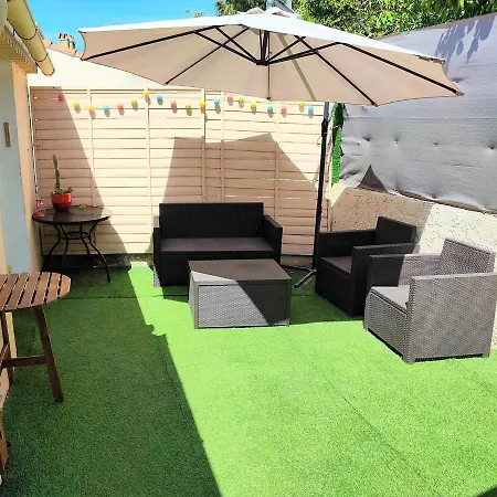 Maison T2 proche mer jardin spa jacuzzi et parking Six-Fours-les-Plages Buitenkant foto