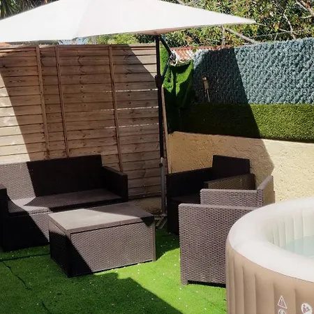 Maison T2 proche mer jardin spa jacuzzi et parking Six-Fours-les-Plages Buitenkant foto