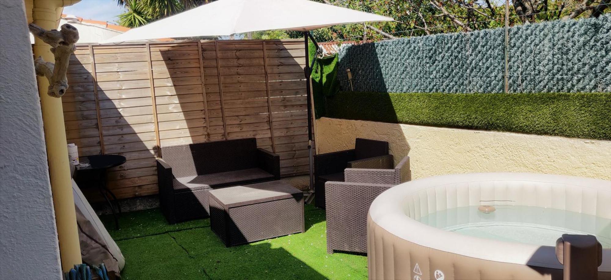 Apartment Maison T2 Proche Jardin Jacuzzi Et Parking Six-Fours-les-Plages